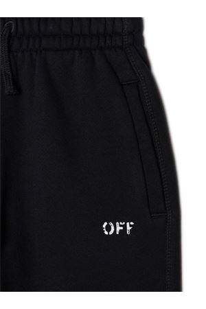 black cotton trousers OFF WHITE KIDS | OBCH001C99FLE0031001